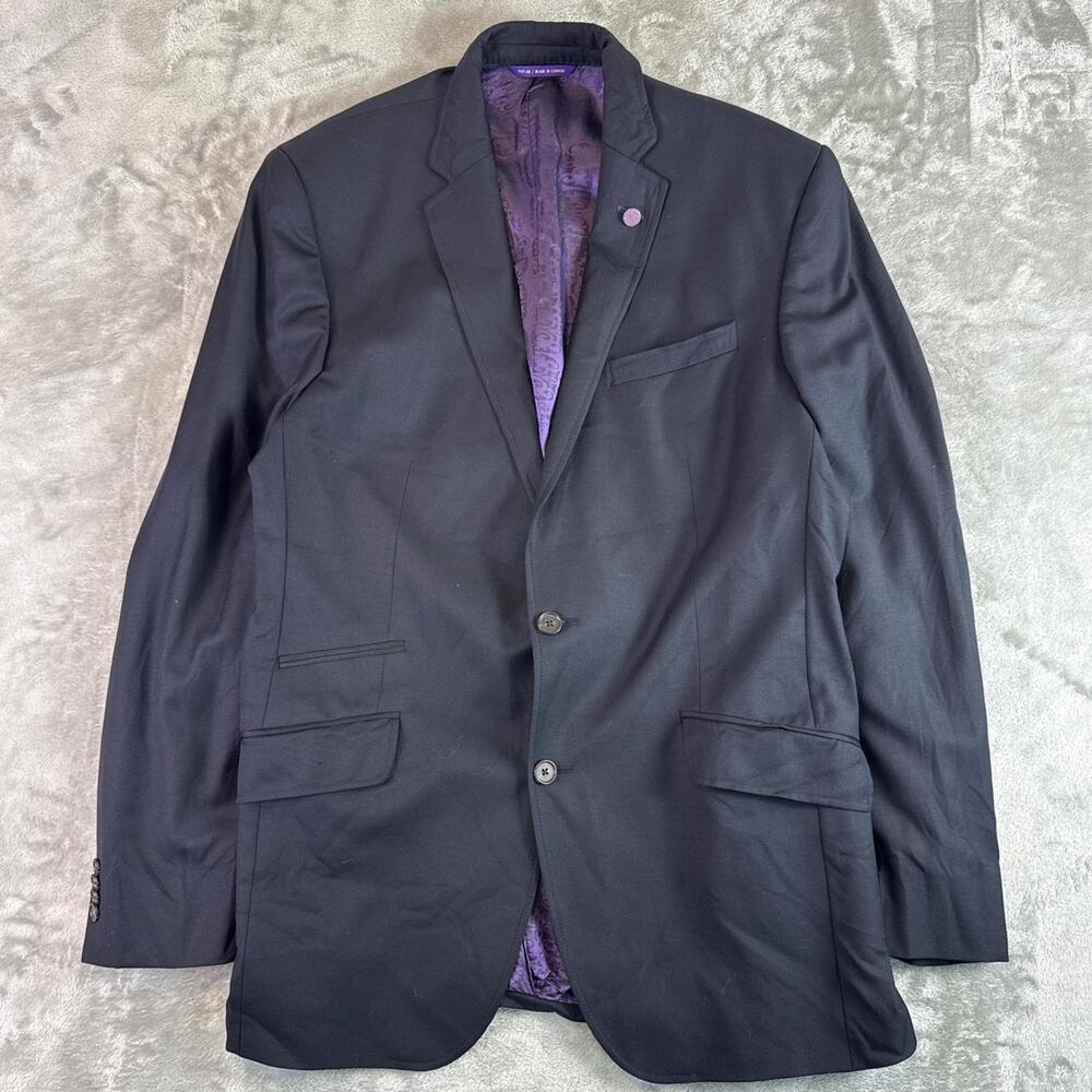 Ted Baker London Endurance JUDD SPJ 100% Wool Sport Blazer Coat Men's Size 42L